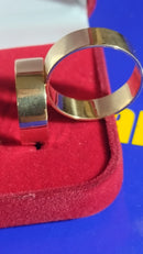 Par de Alianças Reta Noivado e Casamento 5.50 Gramas 5 mm lisa Ouro 18 Kilates