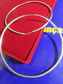 Argola Brinco Prata 90 mm Peso 12.60 Gramas Tubo 2.70 mm