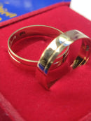 Alianças  Lisa Ouro 18 kilates Reta Risco 7,5 Gramas 5,50 mm