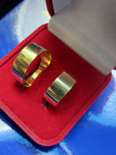 Alianças Par Ouro 18 Kilates 10 gramas 9 mm Maciça