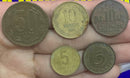 Kit 5 Moedas 100 Pesos, 10 Pesos,10 Cnetavos, 5 centavos, 5 Pfenning
