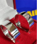 Alianças Reta 7mm Prata 950