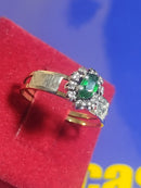 Anel Oval Colação de Grau Formatura Feminino Aro Ouro 18 Kilates Cabeça Prata Peso 1.80 Gramas Cabeça 8 mm x 6 mm Todos