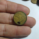 Moeda Antiga 1 Cruzeiro 1945 Bronze Alumínio Com Furo