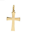 Pingente Cruz Ouro18 Kilates Maciço Peso 2.40 Gramas 25 mm Lisa e Brilhosa