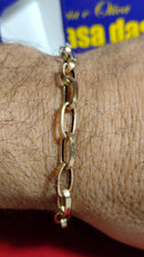 Pulseira Oca Ouro 18 kilates 7 Gramas 5 mm