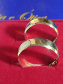 Alianças  Lisa Ouro 18 kilates Reta Risco 7,5 Gramas 5,50 mm