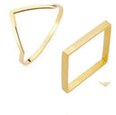 2 Anéis Falange Ouro 18 Kilates 1 Grama Cada 1 mm cada Total no dois 2 Gramas