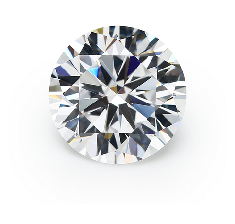 Zircônia 1.5 mm Gemstone Sintética, Corte Redondo, Branco 50 Pedras