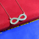 Colar Prata 950  do Infinito tamanho colar 45 cm 1 mm e infinito 39mm x 15 mm Peso total 4,50 Gramas