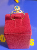 Anel Oval Colação de Grau Formatura Feminino Todo Ouro 18 Kilates Peso 1.20 Gramas Cabeça 6 mm Todos todos os Cursos