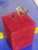 Anel Ouro 18 Kilates Fé peso 0.60 Gramas 8 mm