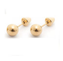 Brincos Bola 5 mm Ouro 18 Kilates