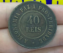 Moeda 40 Réis 1909 Repulblica do Brasil