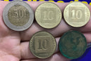 5 Moedas 50 Kurus, 10 Hacorot, 5 F Raras