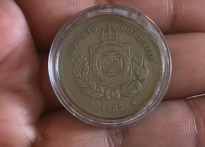 Moeda Império Do Brasil 100 Reis 1883