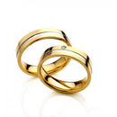 Alianças Ouro 18 kilates Noivado Casamento Bodas de Prata Ouro 18 Kilates Com Ouro Branco