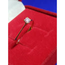 Anel solitário ouro 18 kilates 1,10 gramas pedra Zircônia 3 mm