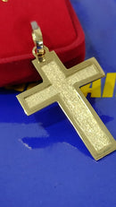 Pingente Cruz  Ouro 18 kilates Peso 5 Gramas 30 mm Maciço