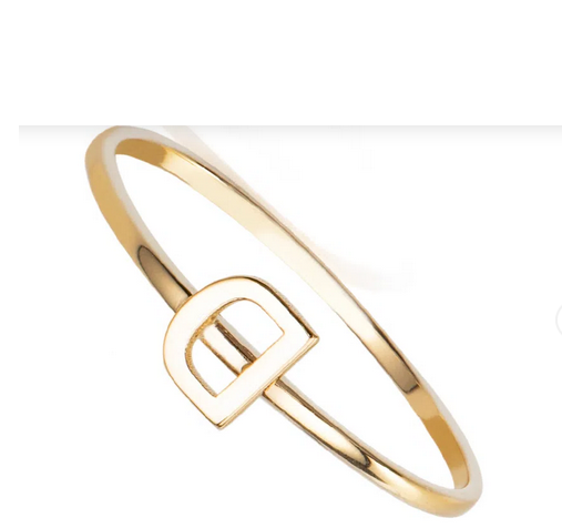 Anel feminino Ouro 18 Kiilates Peso 1 Grama Todas as Letras