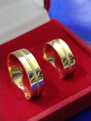 Alianças Reta Ouro 18 kilates 9 Gramas 5 mm