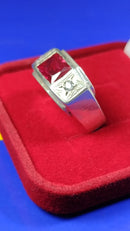 Anel Formatura Direitos e todos os Cursos  Prata 950 Topo 10 mm Pedra 8 x 6 mm Zircônia Todos os Cursos