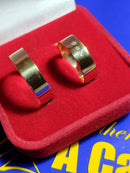 Alianças de Ouro 18 kilates 9 gramas 7 mm Maciça Par