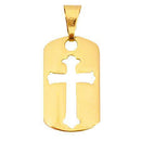 Pingente Ouro 18 Kilates Chapa 30 mm x 20 mm Peso 2.20 Gramas