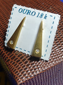 Brincos Modern 16 mm Ouro 18 Kilates  1.80 Gramas