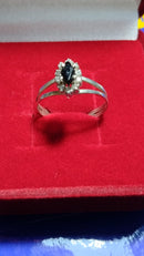 Anel Formatura Prata 950 Topo 9 X 6.2 mm Todas formaturas Pedra 6 x 2.7 mm Zircônia