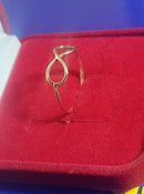 Anel Ouro 18 Kilates Infinito Peso 0.80 Grama