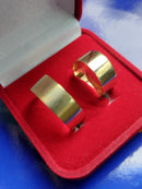 Alianças Par Ouro 18 Kilates 10 Gramas 8 mm Maciça