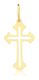 Pingente Crucifixo Ouro 18 KIlates 0.90 Gramas 15 mm