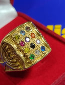 Anel Teológia Tribo de Israel 14 Gramas Pedra Zircônia