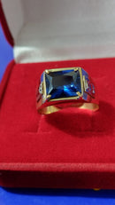 Anel Ouro 18 Kilates Maciço 10 Gramas Pedra Zircônia