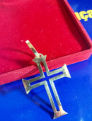 Pingente Cruz  2 Gramas  30 mm Ouro 18 kilates