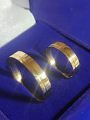 Aliança Par Casal Ouro 18kilates Casamento 6 Gramas 5 mm