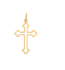 Pingente Cruz Ouro18 Kilates Maciço Peso 3.00 Gramas 30 mm