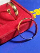 Alianças Boleadas Noivado Casamento Ouro 18 Kilates 7.10 Gramas Maciça