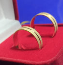 Alianças Trabalhada com Risco Ouro 18 kilates 6.50 Gramas 6 mm Maciça