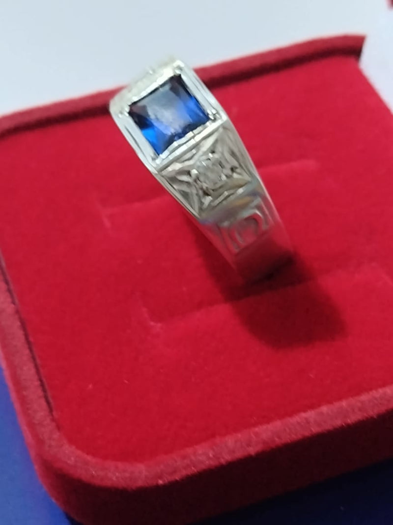 Anel Prata 950 De formatura Pedras Zircônias Gramas Todos os Cursos