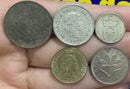 Kit 5 Moedas 10 Pesos, 2 Forint, 10 Norge, 50 Pesos Super Raras