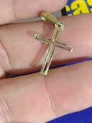 Pingente  Cruz Ouro 18 Kilates 16.50 mm Peso 0.50 Grama