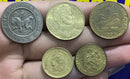 Moedas 10 Centimes, 10 Pesos e 10 Centavos 5 Moedas Raras