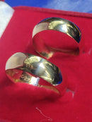 Alianças Boleadas Ouro 18k Noivado e Casamento 12 Gramas 7 mm