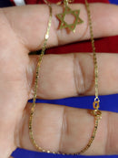 Pingente Ouro 18 Kilates Estrela Davi 0.70 Gramas 15 mm Sem o Cordão