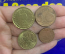 Kit 4 Moedas 1 Cents, 2 Centes, 5 Centes 20 Cents de Euroo