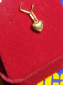 Pingente Coração Ouro 18 Kilates Peso 0.40 Grama 8 mm