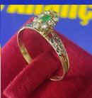 Anel Navete Formatura Feminino Colação de Grau Todo Ouro 18 Kilates Peso 1.80 Gramas Cabeça 7 mm x 8.5 mm