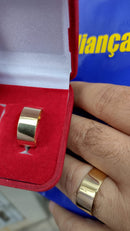 Alianças 7 mm Noivado e Casamento Ouro 18 Kilates 8.10 Gramas Maciça